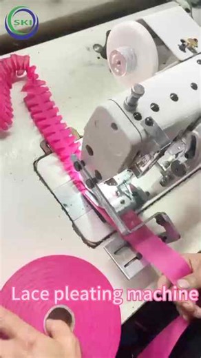Pleat Making Machine Fabric Folding Ribbon Pleating Sewing Machine Computerized Lace Fabric Making Machine