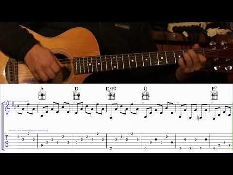 How to Play the Chords to Pretty Paper by Willie Nelson on Guitar with TAB