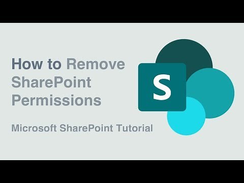 Microsoft SharePoint - How to Remove Permissions in a Hurry