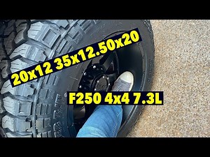 F250 7.3L on 35x12.50x20 Tires. Fit??