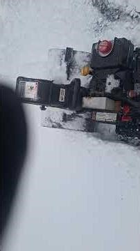 craftsman 522 snowblower cleaning up heavy snow