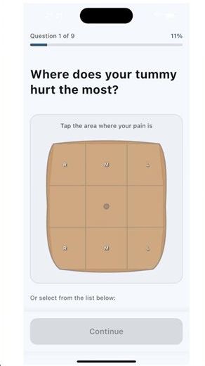 How To Use Abdominal Pain Checker App