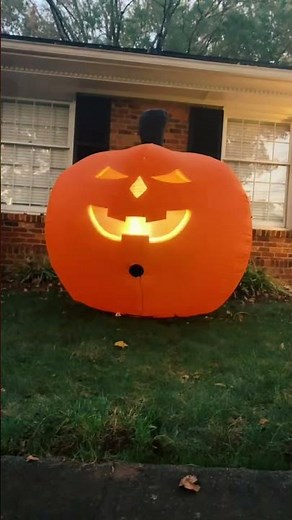 The best Halloween inflatable is Trick Ghastly the Singing Inflatable Pumpkin