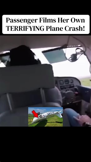Passenger Films Her Own TERRIFYING Plane Crash! #trending #news #pilot #fouryou #react