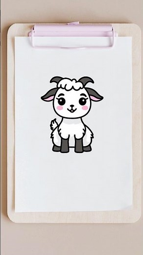 How to draw a goat
