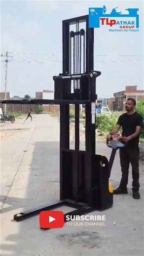 Semi Electric Stacker by TL PATHAK GROUP #stacker #warehousesolutions #logistics #manufacturer
