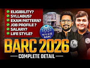 BARC 2026 Complete Details | Eligibility, Syllabus, Exam Pattern, Salary & Job Profile