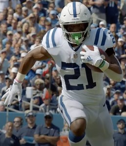 Nyheim Hines: Concussion| Hit| Week 5| Rushing yards - sportsjone