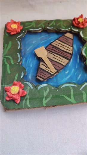 creative crafts 🪶🎀 on Instagram: "Easy 3D painting 🎨🪷⛵#handmade #craftreels"