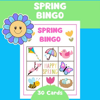 Simple Spring Bingo Cards