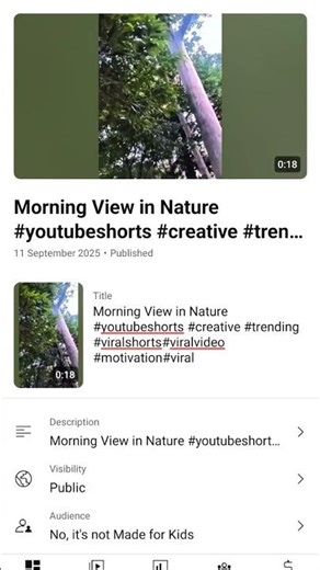 Yt Studio Setting 1M View 100% Working😱😱 #youtubeshorts #ytshorts #ytviral #youtube #trending