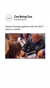 Jensen Huang, the CEO of NVIDIA, is known for not wearing a watch, a choice that reflects his philosophy about time and focus. In a 2023 interview, he explained that for him, the present moment is what matters most. He emphasized that rather than aspiring to do more, his goal is to improve what he's already doing. Huang's approach aligns with his belief that success comes from fully committing to the tasks at hand, rather than constantly strategizing for the future This mindset also resonates wi