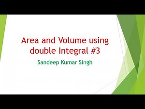 Area and Volume using double integral | L3