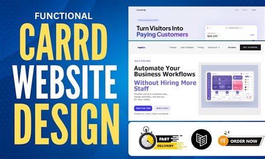 Loe_williams: I will design a high converting carrd landing page for your saas or startup for $50 on fiverr.com