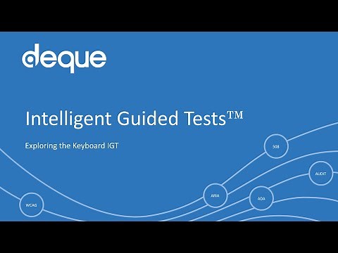 Keyboard guided accessibility test - axe DevTools Extension