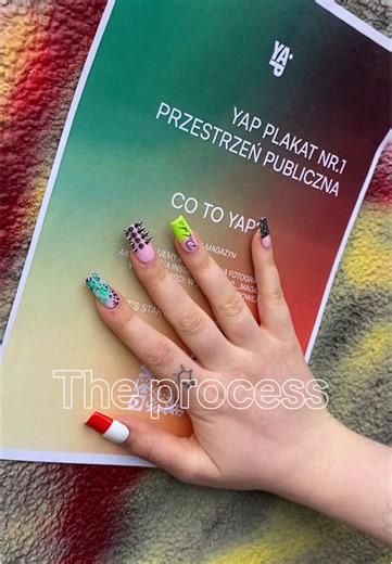 Press on nails for yap magazine #berlinnails #naildesign #versace