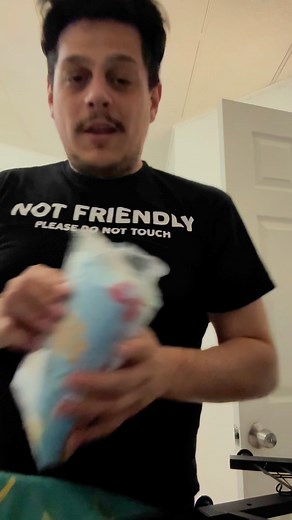 Froot Loop recieved some blankets off the wish list. Thank you boo🩷 | Andylicious