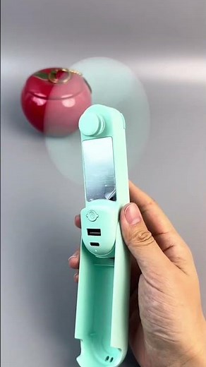 Pocket Power Fan 🌬️ #PortableMiniFan #PowerBankFan #FoldableFan