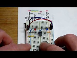 Step by Step Astable 555 Timer Circuit Breadboard Build Beginner Learning Electronics