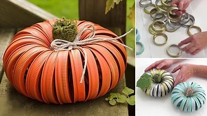 Easy DIY Mason Jar Lid Pumpkin Tutorial