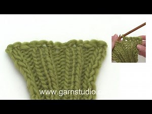 How to bind off an elastic edge with yarn over