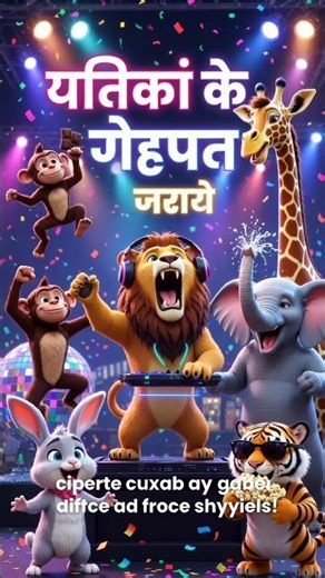 What the Heck is This?! 🤣 Wild Zoo Animals Dance Party Gone Crazy! 🦁#3danimation #shorts