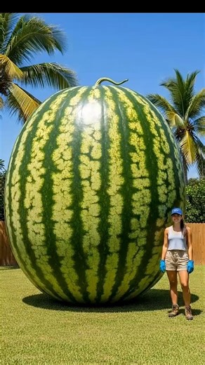 Turning Gaint Watermelon Into Tiny Room 🍉😍
