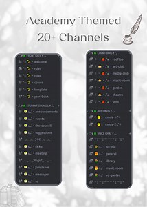 Academy Theme Discord Server Template - Community, Studying, Cozy Aesthetics. - Etsy