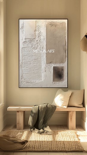 🙌Large 3D Ivory Abstract Canvas Art Ivory Texture Painting Wabi-Sabi Wall Art Decor 👏Original art created by professional and talented and remarkable artist team members! Customization any style, size, orientation or color, we've got you covered. The painting will be shipped only after you confirm that you like it. Support Free delivery extra large painting ready to hang on. 🛒Want to make this artwork yours? Just visit our website and search "#TX448" to explore, customize, and purchase your f