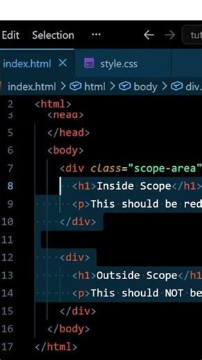 Day 47/100 CSS Series | @Scope Explained (Style Components Without Conflicts)