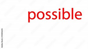 impossible. cut im to make it possible. from the impossible the possible. 4K video illustration.