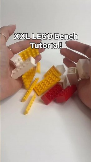 XXL LEGO Bench Tutorial! ❤️💛 #legotutorial #legobuild