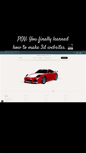 I Built a 3D Car Configurator with React Three Fiber (My First Attempt) #coding