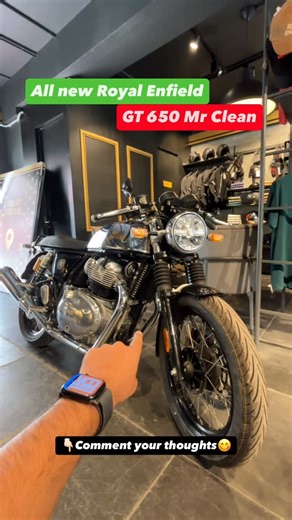 Sangeet Khanna on Instagram: "New Royal Enfield continental GT 650 mr clean . . #royalenfield #royalenfieldtwins #royalenfieldlovers #royalenfieldriders #royalenfieldcontinentalgt #gt650 #continentalgt650 #bike #bikelove #reel #réel #reelkarofeelkaro #reelitfeelit #reelsinstagram #explore #explorepage #trending #trendingreels #throttle_98"