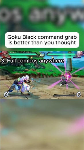 Goku Black's command grab is godlike! 🤩