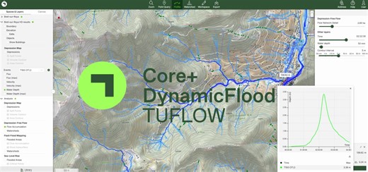 ⛈️ Modélisation 2D sur Scalgo Live - DynamicFlood ! ☔😅 💧 Scalgo Live - Plateforme web de Données et d'Analyses interactives en Hydrologie, Risque inondation et Topographie. L'option de simulation… | Justin BLUME