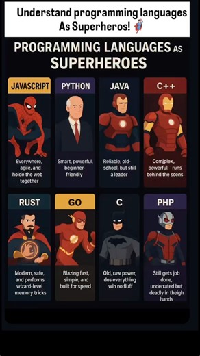 If programming languages were heroes