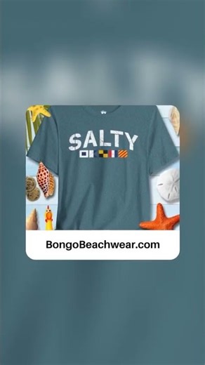 SALTY Nautical Signal Flags ⚓️ T-Shirt With A Coastal Vibe