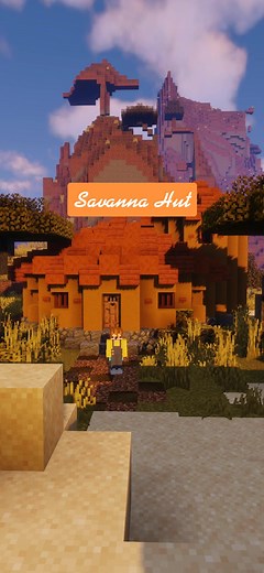 Savanna Hut: Aesthetic Minecraft Build Tutorial