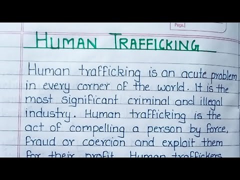 Essay on Human Trafficking in English | Human Trafficking essay| essay writing| English essay