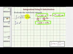 Ex: Indefinite Integral in the form x^n*sqrt(a^2 - x^2) Using U-Substitution
