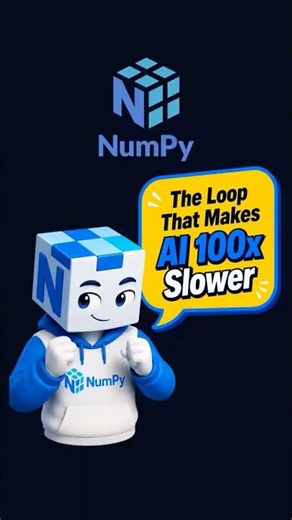 The Loop That Makes AI 100x Slower | #numpy