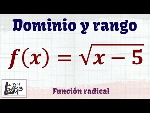 Domain and Range of a Radical Function | Exercise 2 | Professor Lina M3