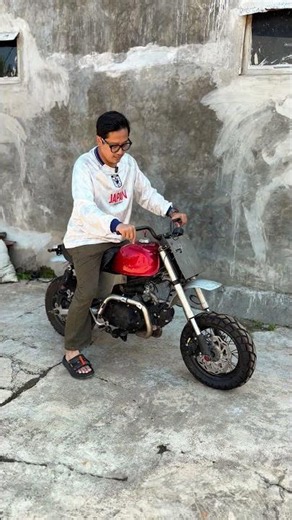 MONKEY BOBBER FLAT TRACK BASIC HONDA KARISMA #custommotor #shortvideo