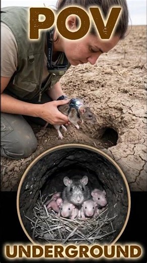 Scientist Straps Camera to Rat - HEARTBREAKING Footage InsideBurrow #facts #shorts #shortvideo