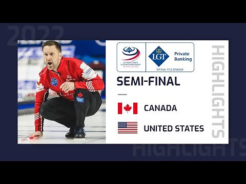 Canada v United States - Highlights - LGT World Men's Curling Championship 2022