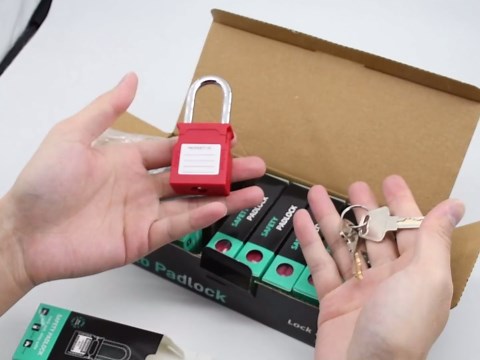 Lockout Tagout Locks - 10 Pack Red Loto Locks, Keyed Alike Padlock OSHA Compliant Lock Out Tag Out Lock, Safety Padlocks for Electrical Lockout Tag Out Kits