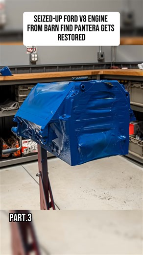 Seized-up Ford V8 Engine from Barn Find Pantera Gets Restored #restoration #carengine #enginerebuild | Ford Engine Projects