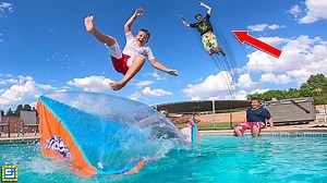 7K views · 135 reactions | GIANT Water Blob Swimming Pool Launcher vs Carter Sharer! #Funny #Kid #Toy #Slime | SKY Baby Care | Facebook