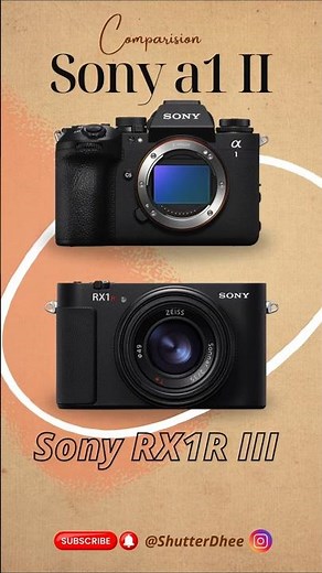 Sony RX1R III Vs Sony a1 II – Full-Frame Camera